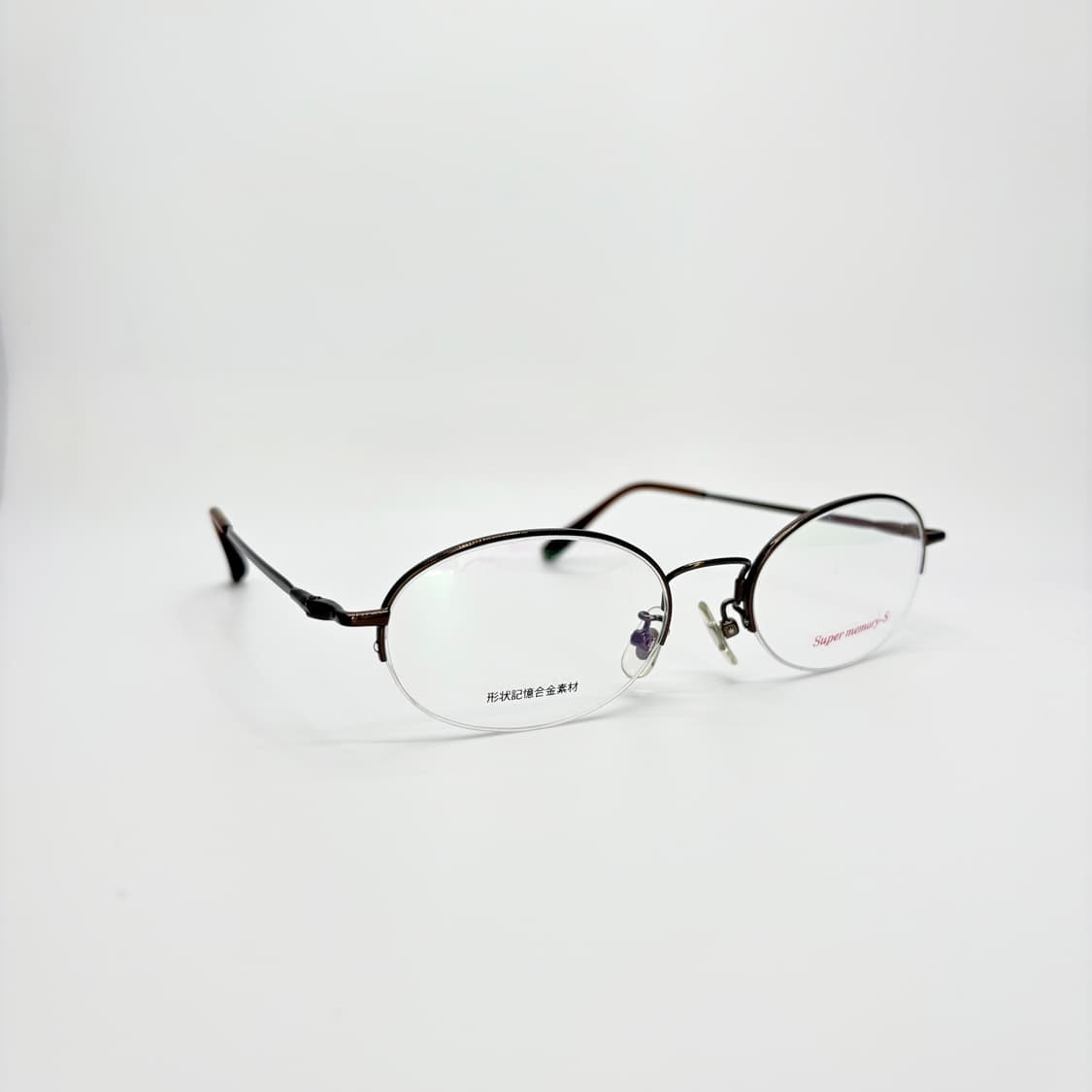 Super memory 브라운 오벌 반무테 상품이미지2