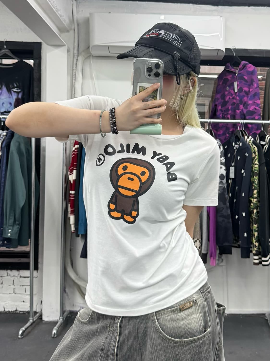 베이프 베이비 마일로 티셔츠 상품이미지4