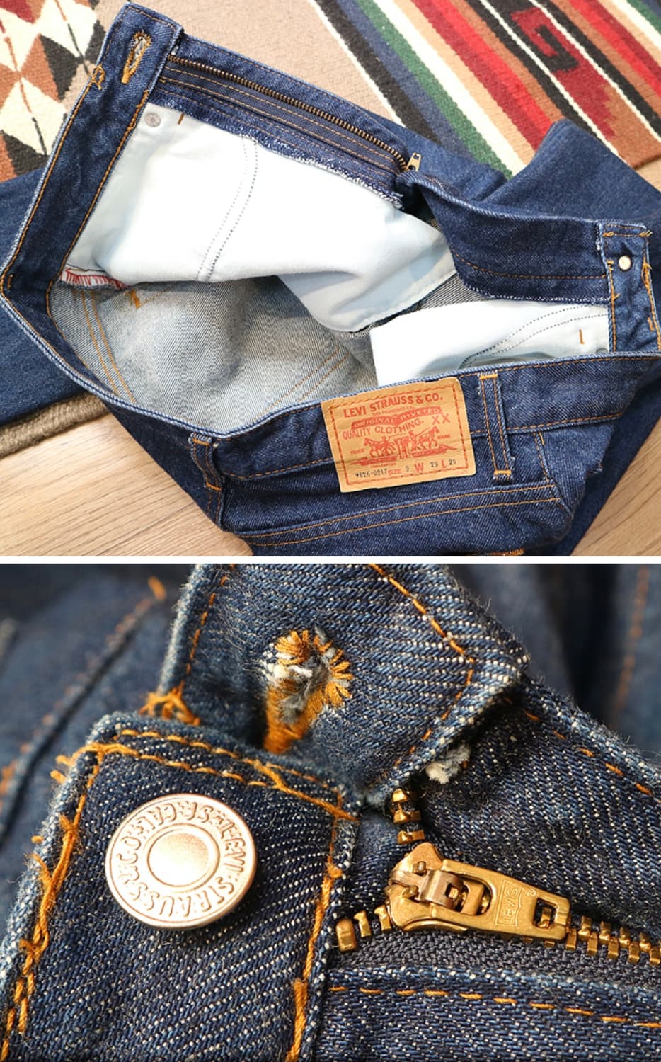 일본판 90S LEVIS W626-0217 빈티지 테이퍼드핏 데님  

 상품이미지7