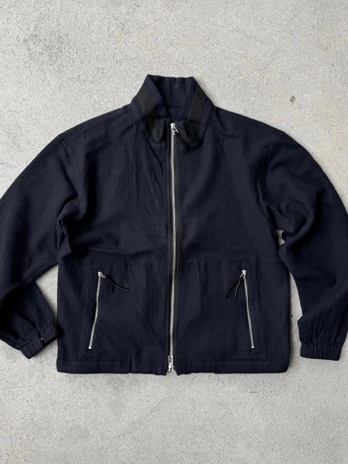 [2] 폴리테루 보일드 울 트랙 자켓 블랙 상품이미지3