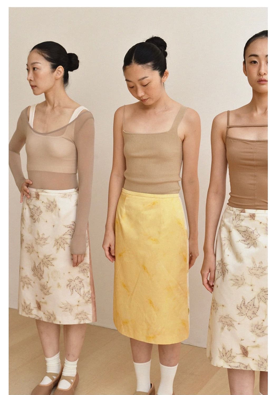 Teak 실크 스커트 상품이미지3