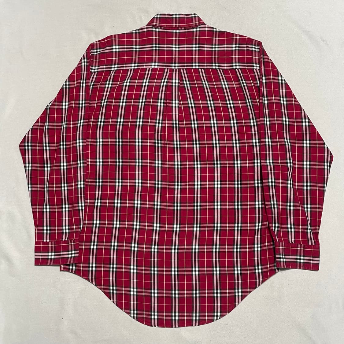 43(XL) 버버리 레드 노바체크 셔츠 상품이미지3