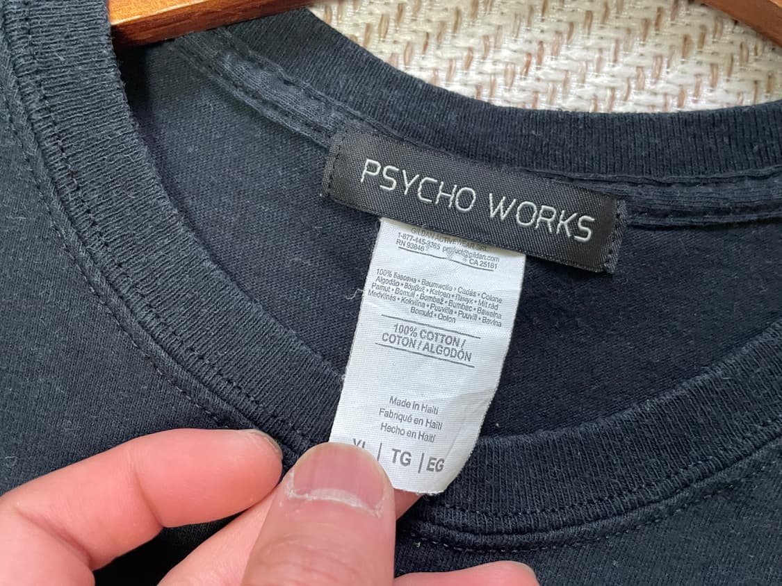 사이코웍스 일러스트 프린팅 반팔티셔츠  J04183 상품이미지3