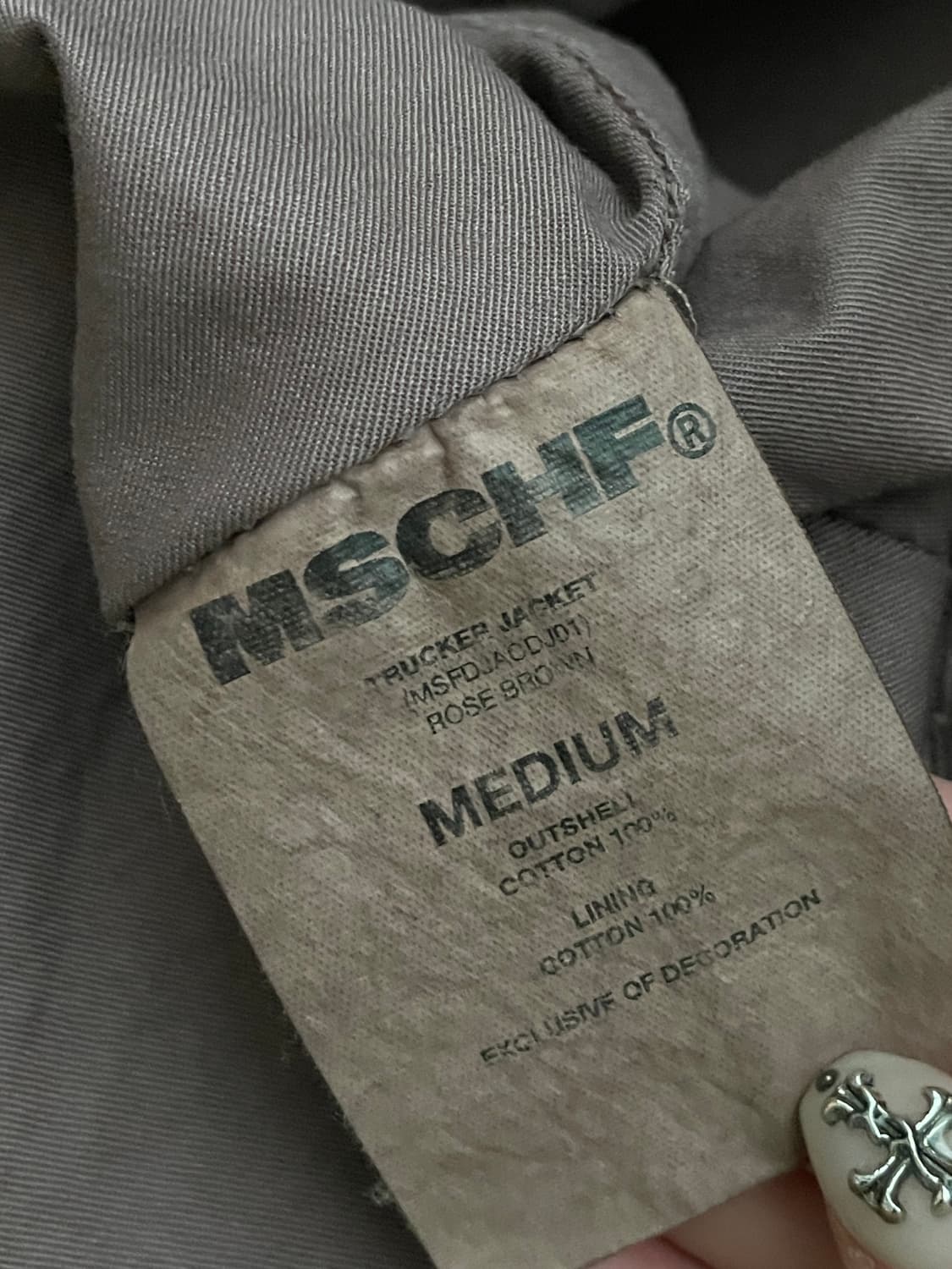 미스치프 트러커 자켓 로즈브라운 상품이미지5