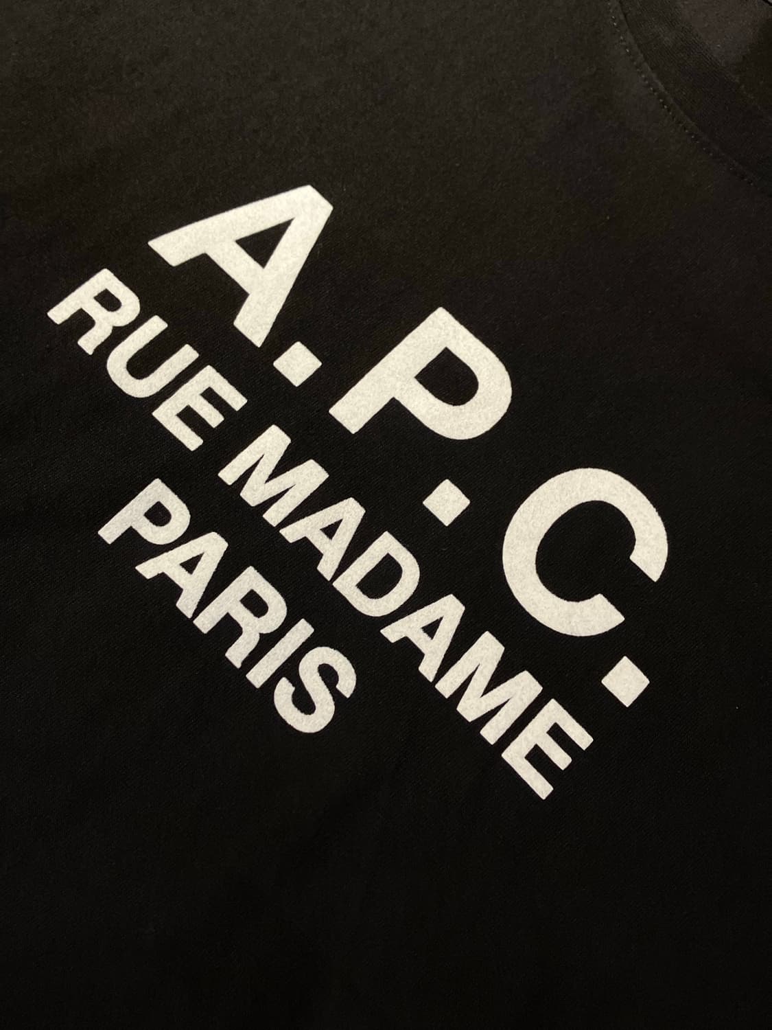 A.P.C 반팔 티셔츠 블랙 XXL  #csz2106 상품이미지4