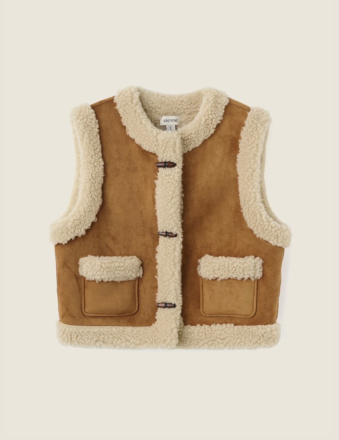 시엔느 (Sienne) Cambon Shearing Vest - Beig 상품이미지2
