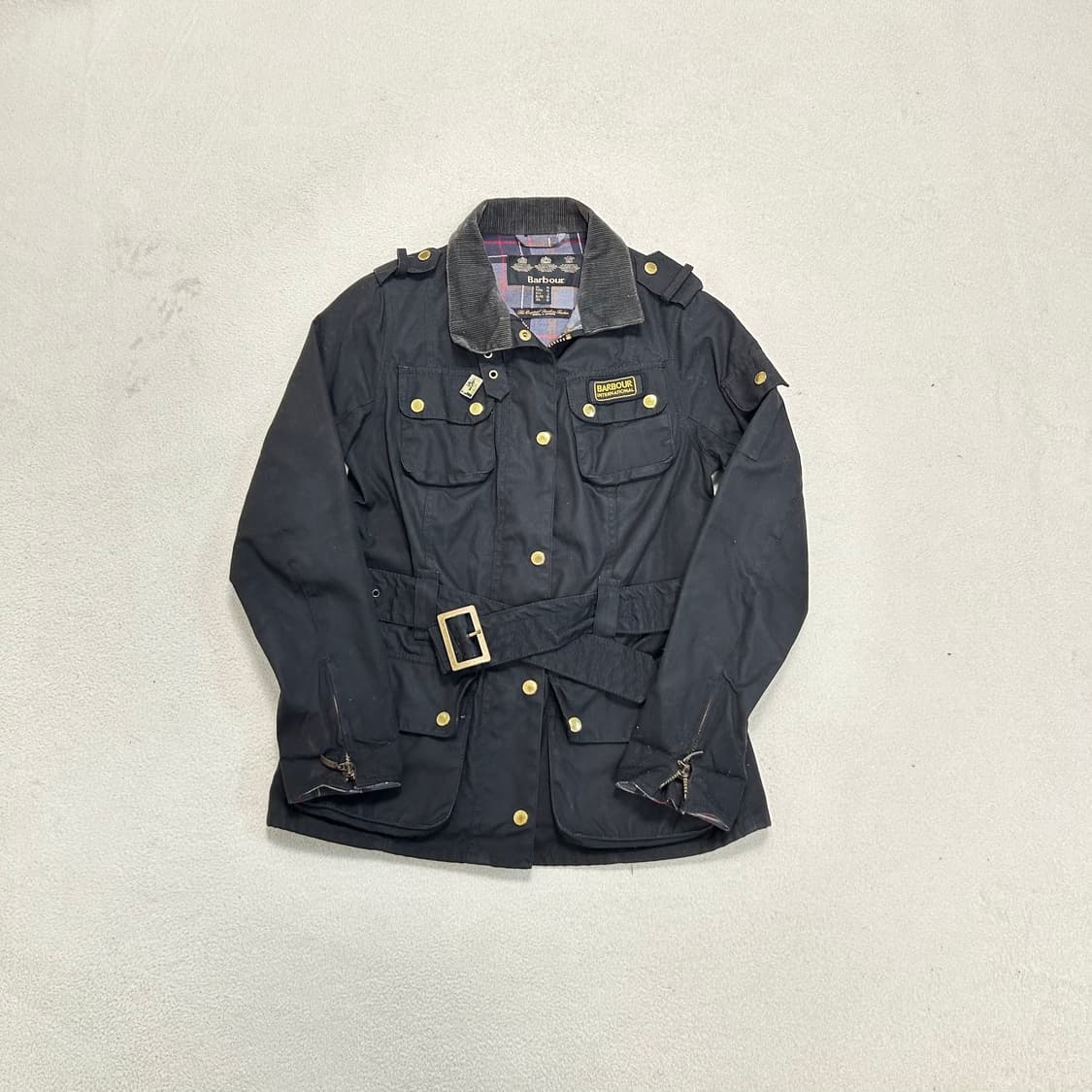 Barbour Black International Wax Jacket  상품이미지4