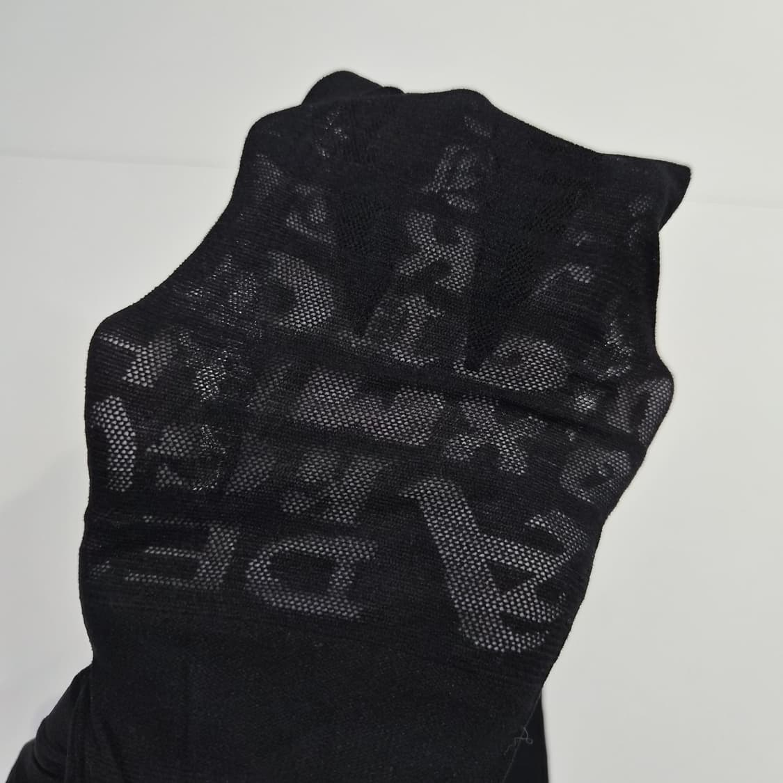 일본 빈티지 로고 패턴 블랙 스타킹 상품이미지3