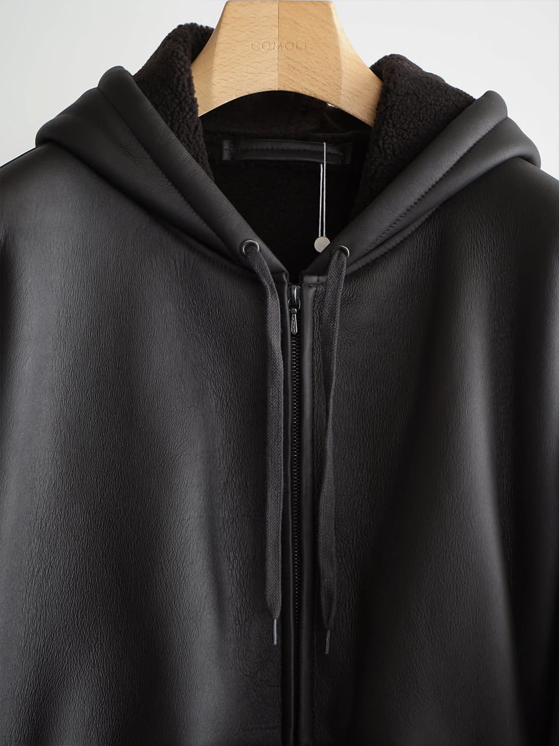 코모리 25AW 양가죽 지퍼 파카 상품이미지3