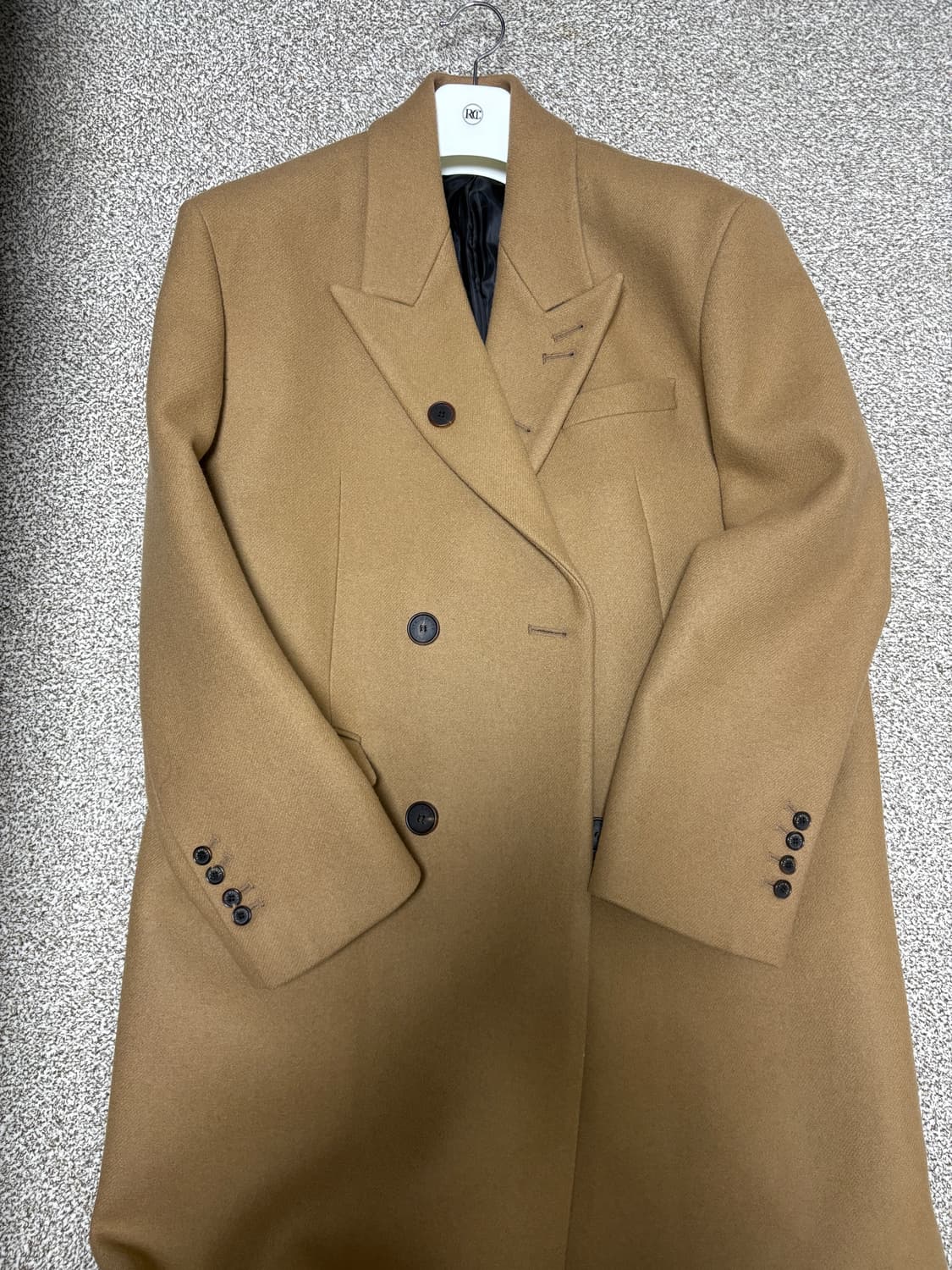 STU 더블 코트 카멜 상품이미지1