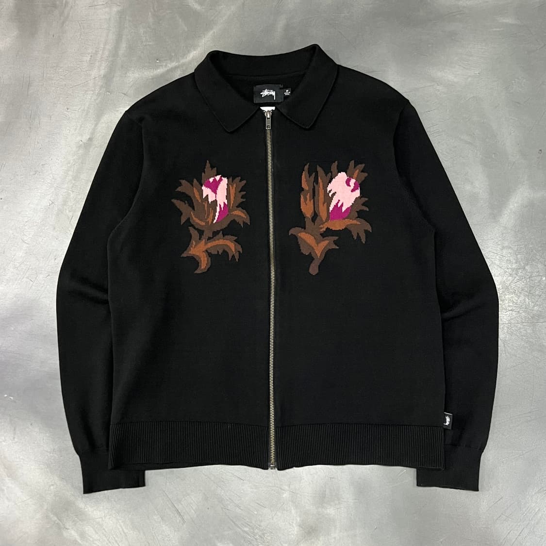  스투시 로즈 니트 집업 y15440 상품이미지1