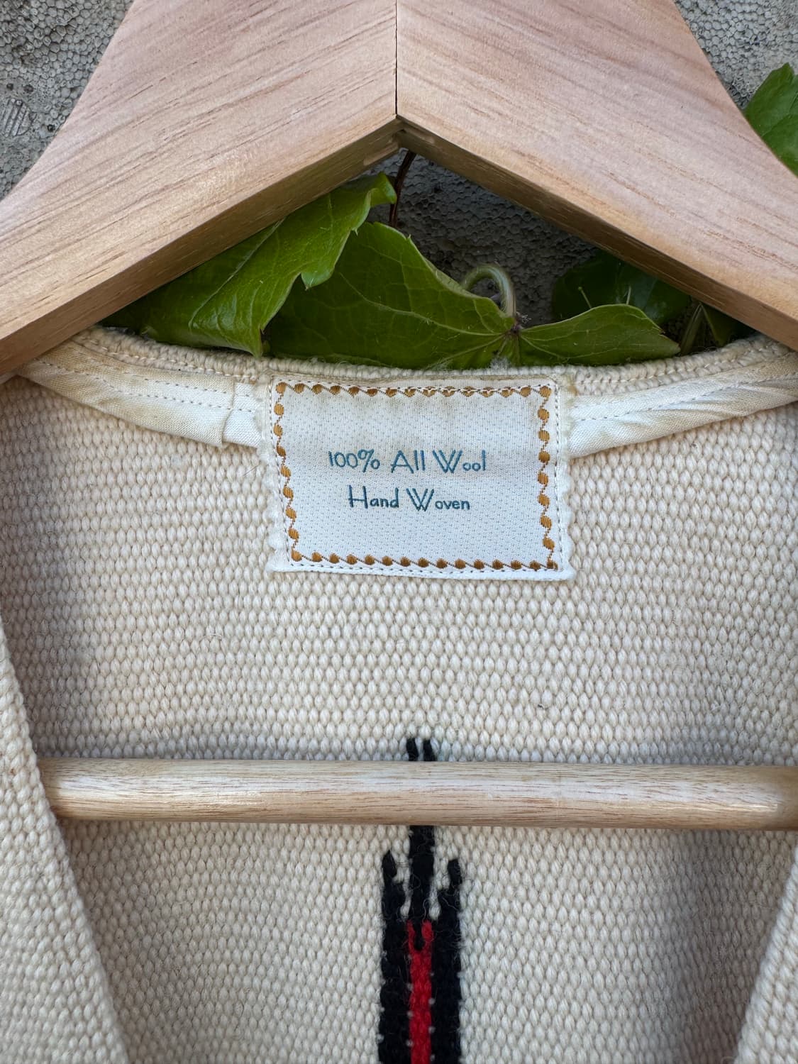 70s miller 핸드 우븐 울 웨스턴 오르테가 치마요 베스트 조끼 상품이미지7