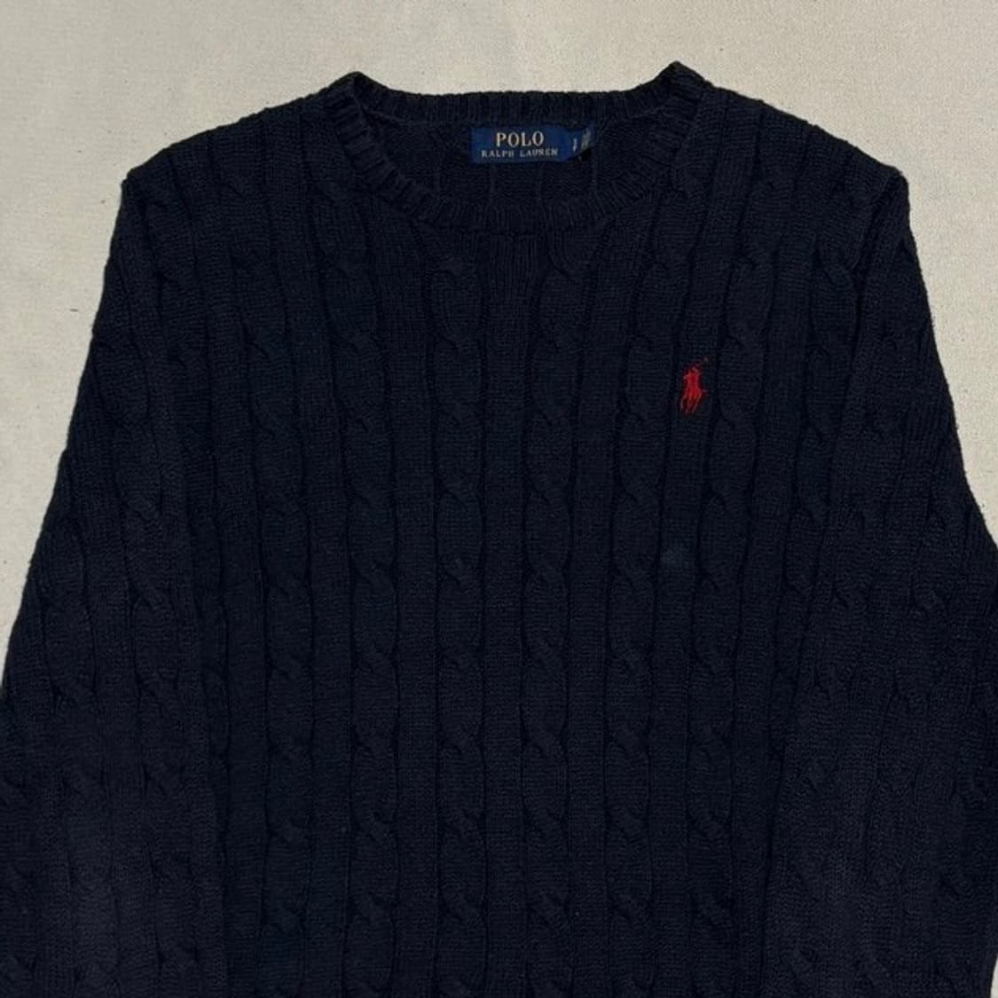 S 폴로랄프로렌 네이비 케이블 니트 상품이미지1
