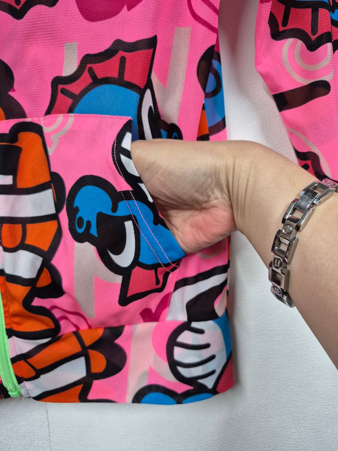 팬콧 워터그래피티 후드 집업 상품이미지4