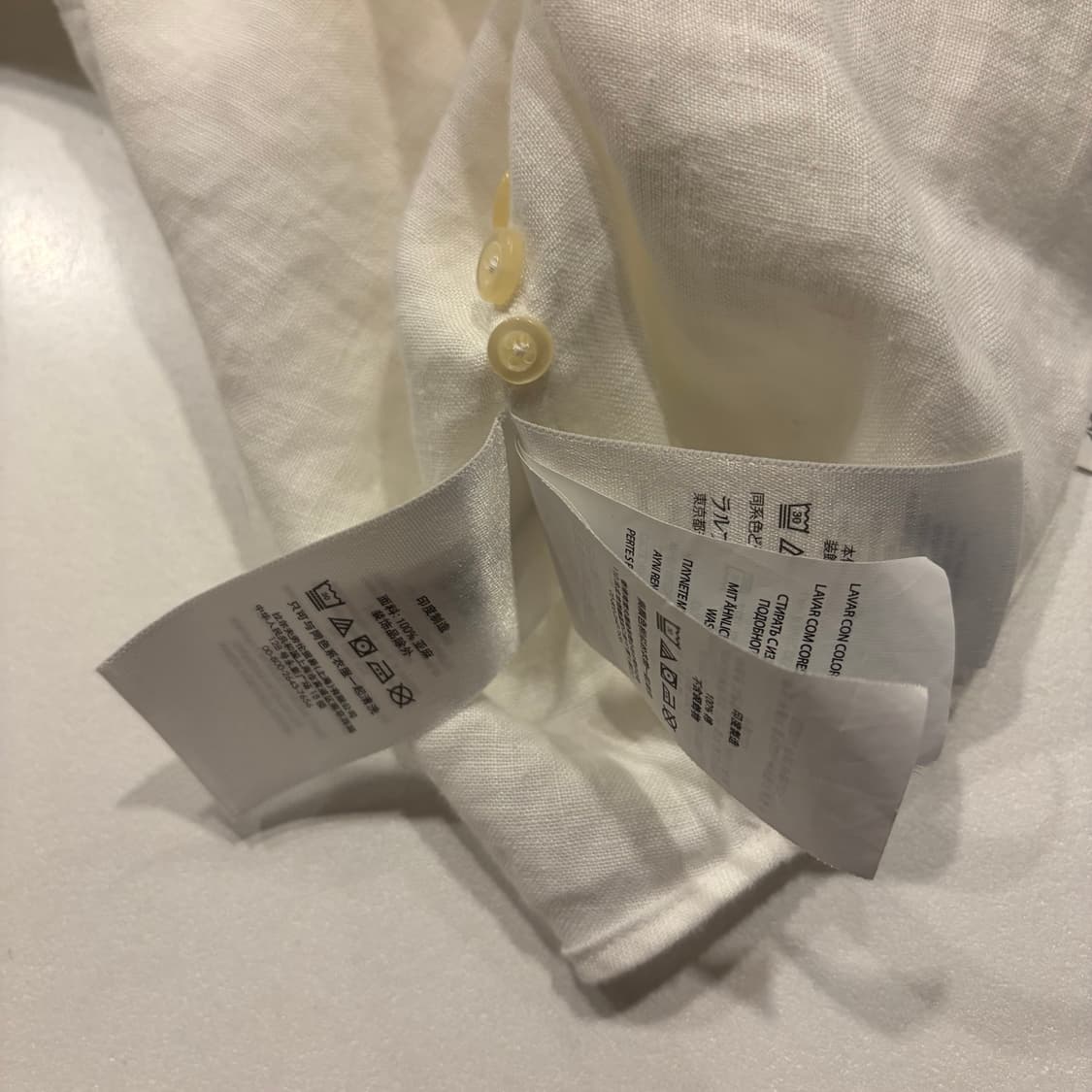 [XS] 폴로 랄프로렌 화이트 린넨 셔츠 D361 상품이미지7