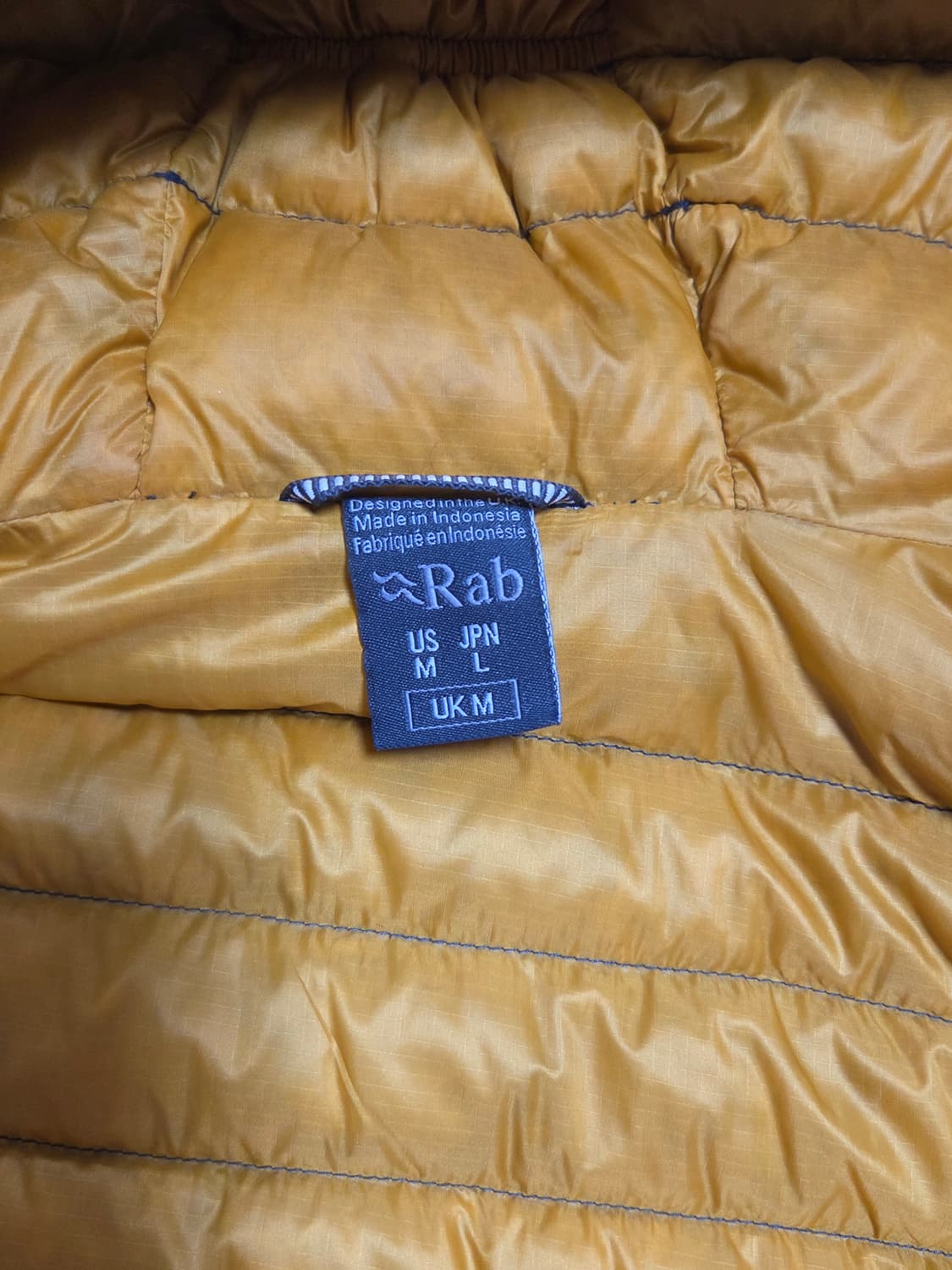 US-M 랩 Rab 마이크로 알파인 경량패딩 네이비 벨루가 상태 최상 상품이미지3