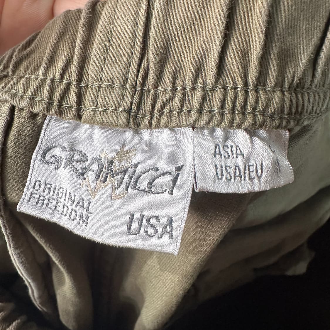 그라미치 카키 팬츠 L 상품이미지3