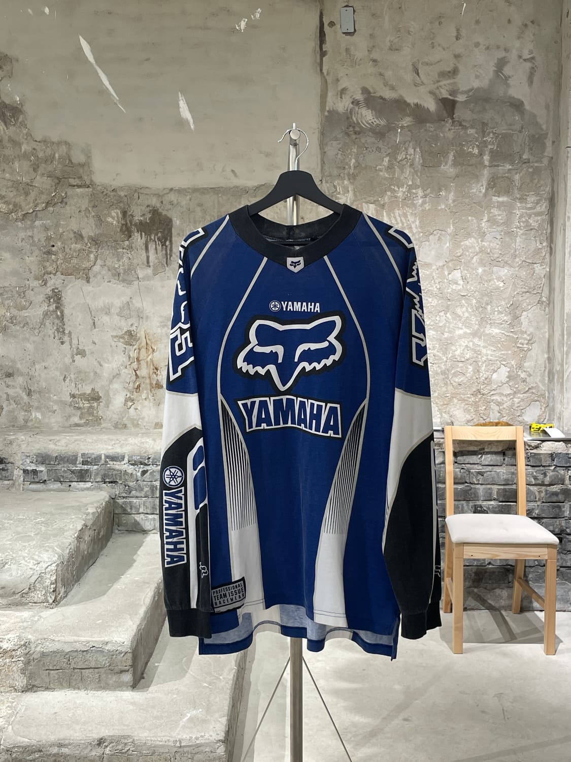 야마하 블루 폭스 레이싱 코튼 롱 슬리브 상품이미지1