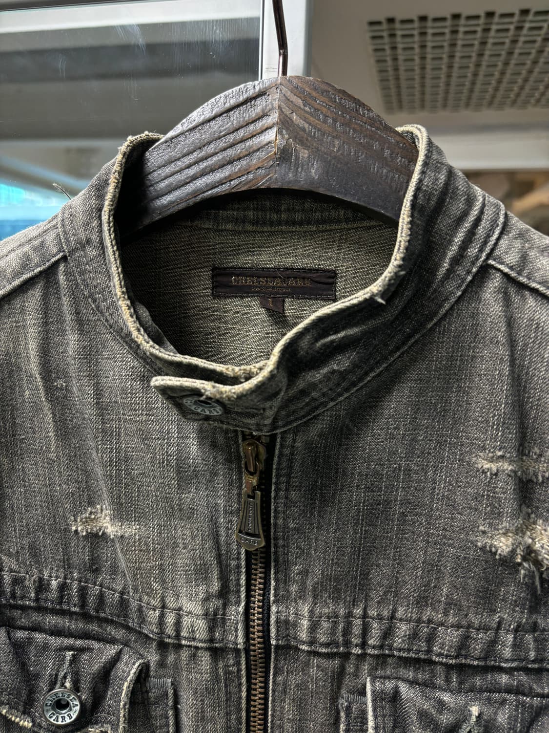 Chelsea garb 집업 데님 자켓 상품이미지4