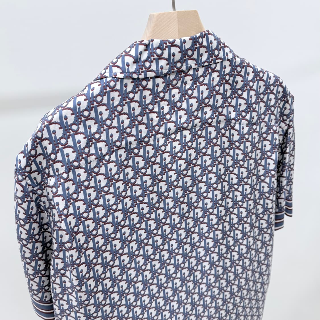 [S+급/41] 디올 오블리크 자카드 실크 반팔 셔츠 상품이미지5