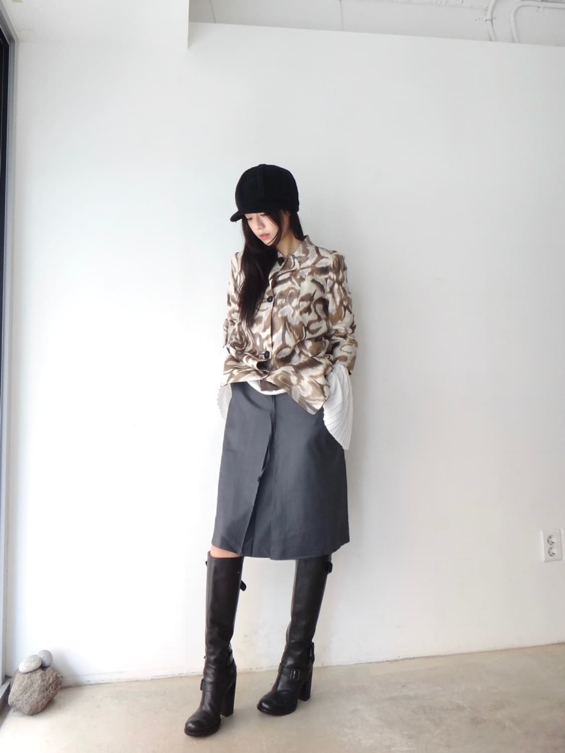 Glittery circling pattern blouse& jacket 상품이미지8