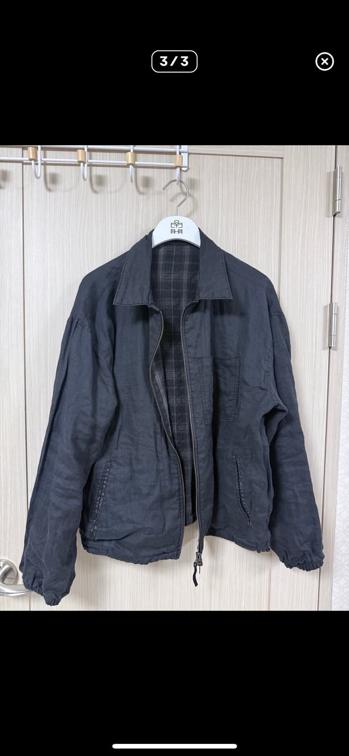 폴리테루 라미 체크 블루종 블랙+블랙체크 3사이즈 상품이미지2