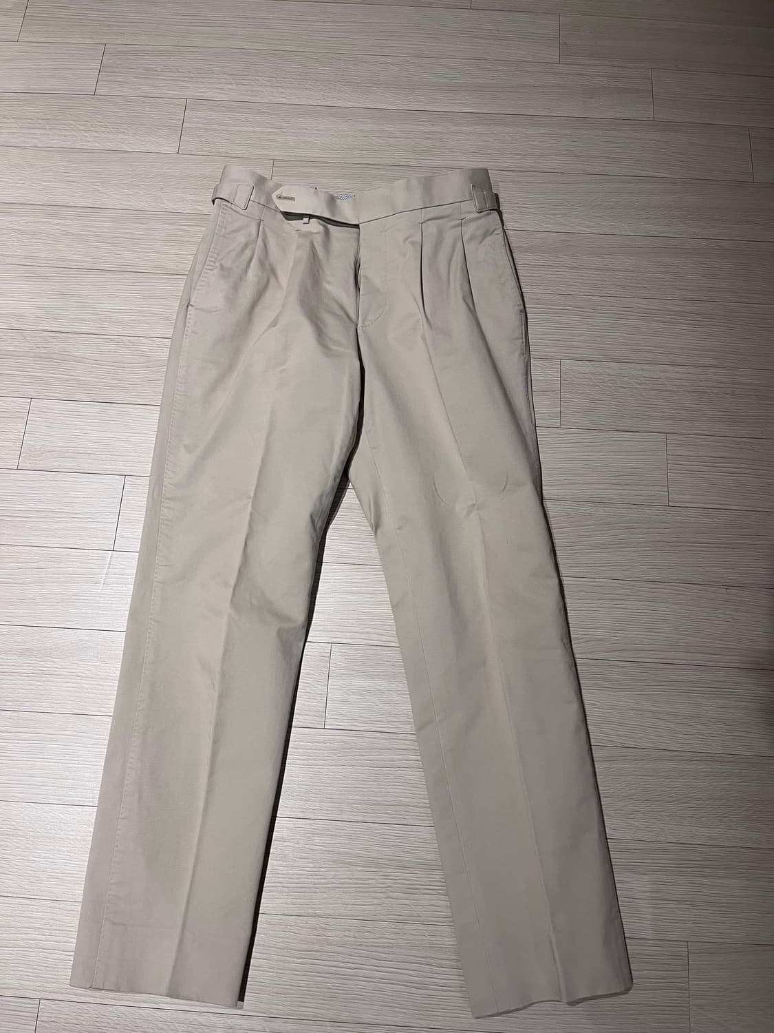 안드레아서울 링자켓 코튼 투플리츠 치노 팬츠 48사이즈 상품이미지1