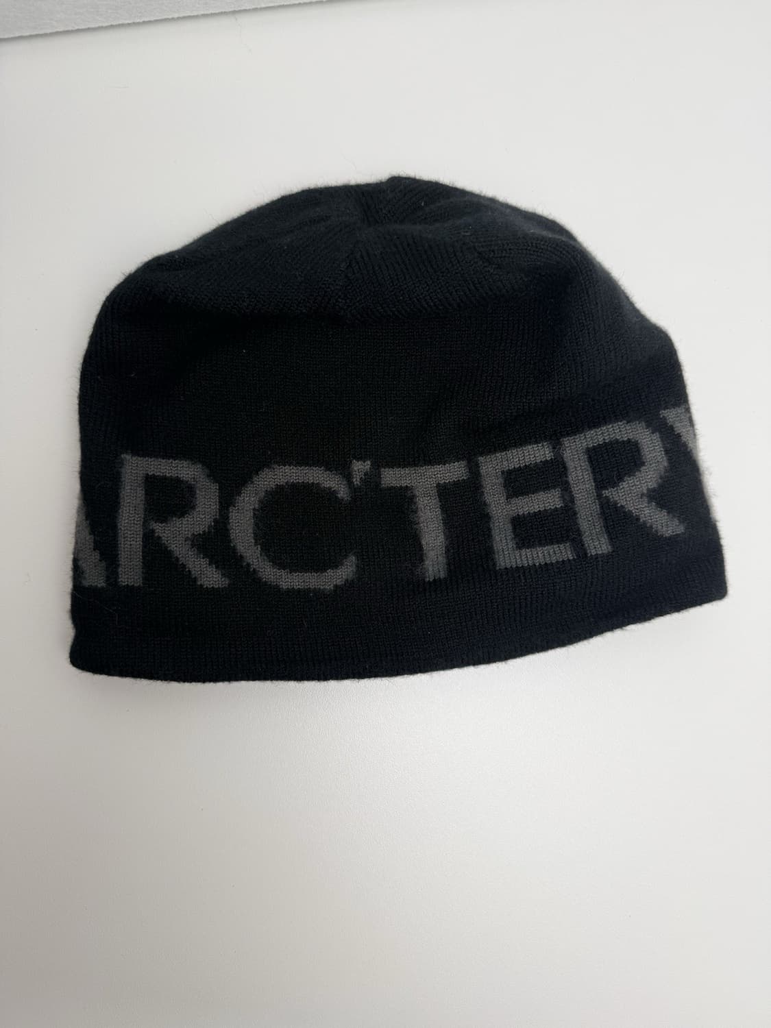 아크테릭스 로고 패턴 울 비니 워드헤드 블랙 상품이미지5