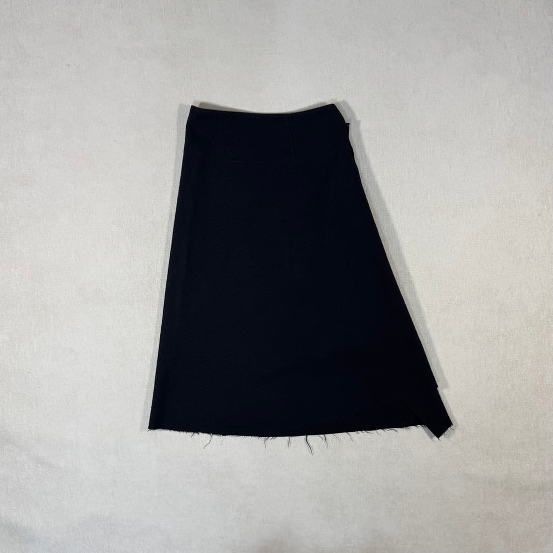Zipper Wool Long Black Skirt 상품이미지4