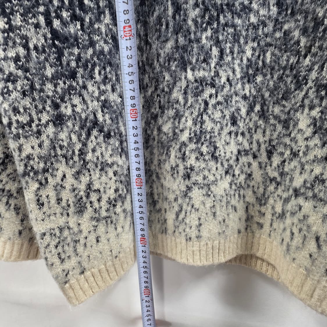 0145 니티드 KNITTED 그라데이션 헤어니트 L 공용 상품이미지4