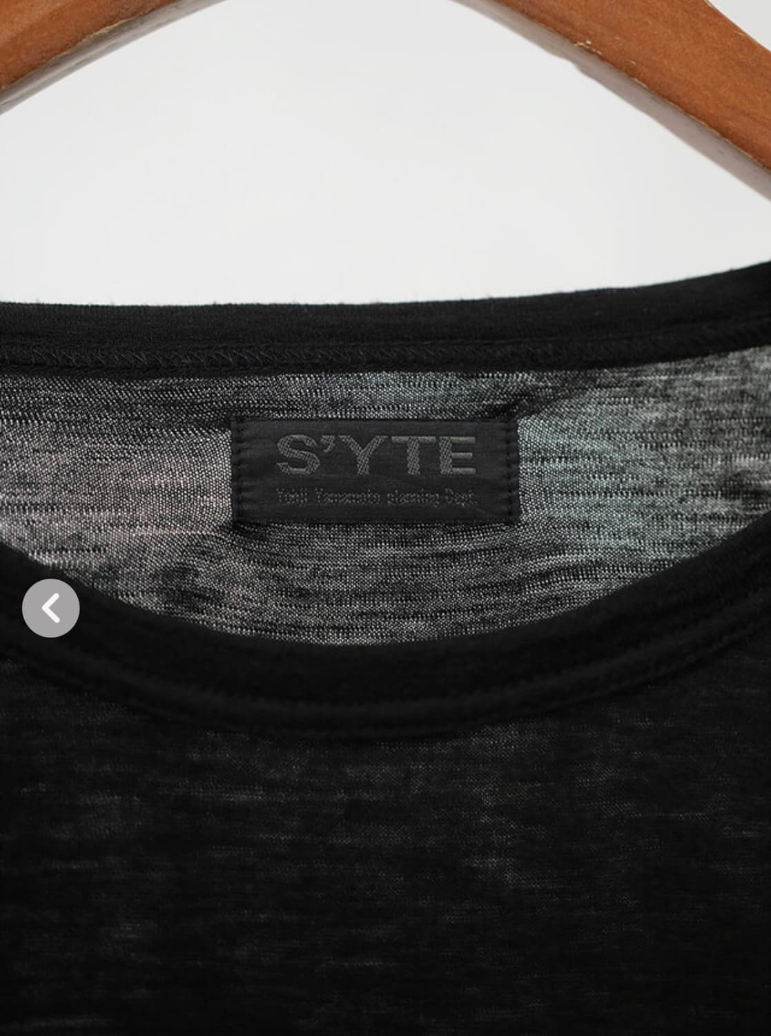 S'YTE 요지 아먀모토 롱 탑 상품이미지3