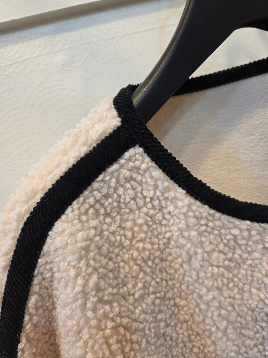 코오롱스포츠 아이보리 뽀글이 하프 자켓 상품이미지3