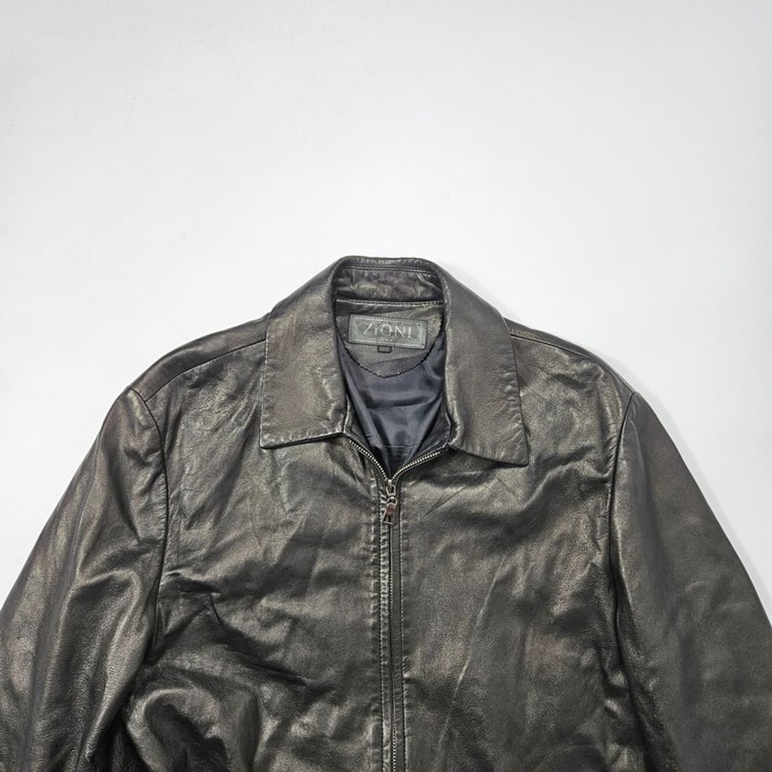 ZIONI 양가죽 집업 자켓 XL 상품이미지3