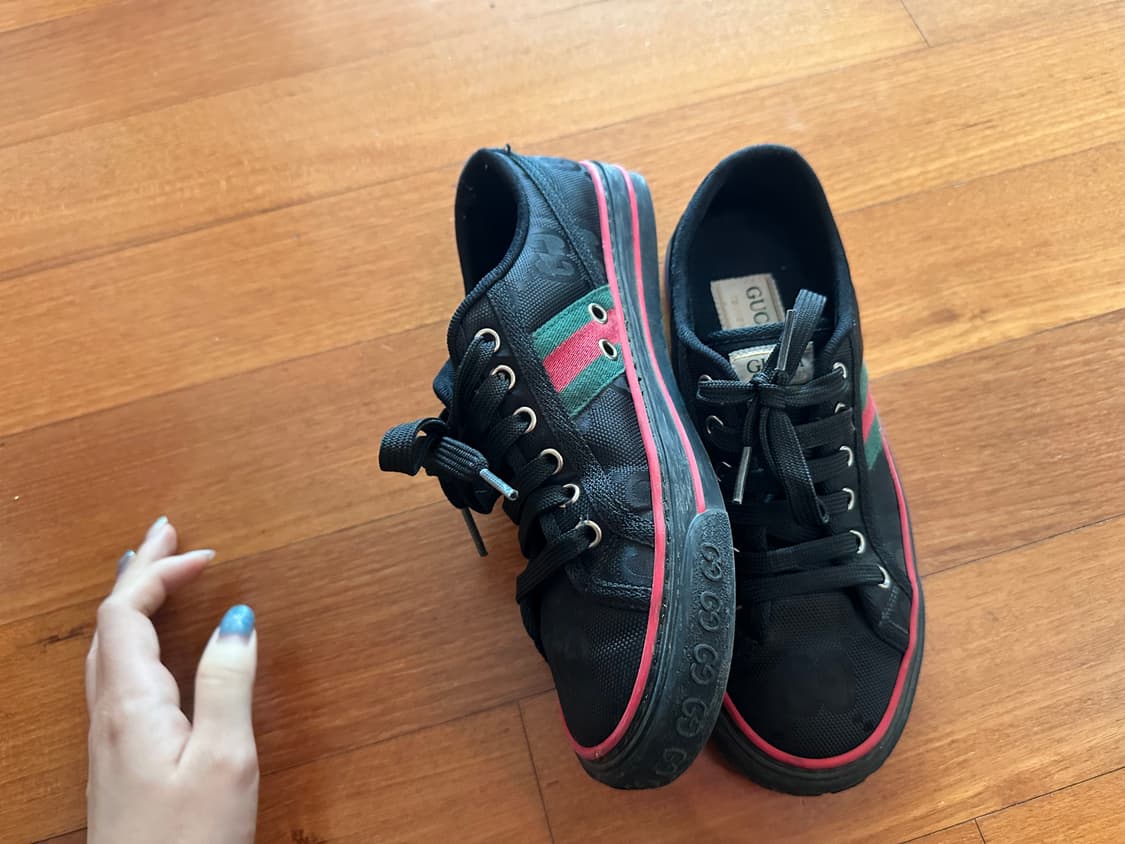 1회착 구찌 스니커즈 37  상품이미지3