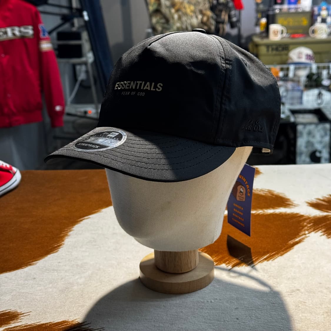 피어오브갓 x 뉴에라 레트로 볼캡 블랙 (OS) 에센셜 상품이미지9