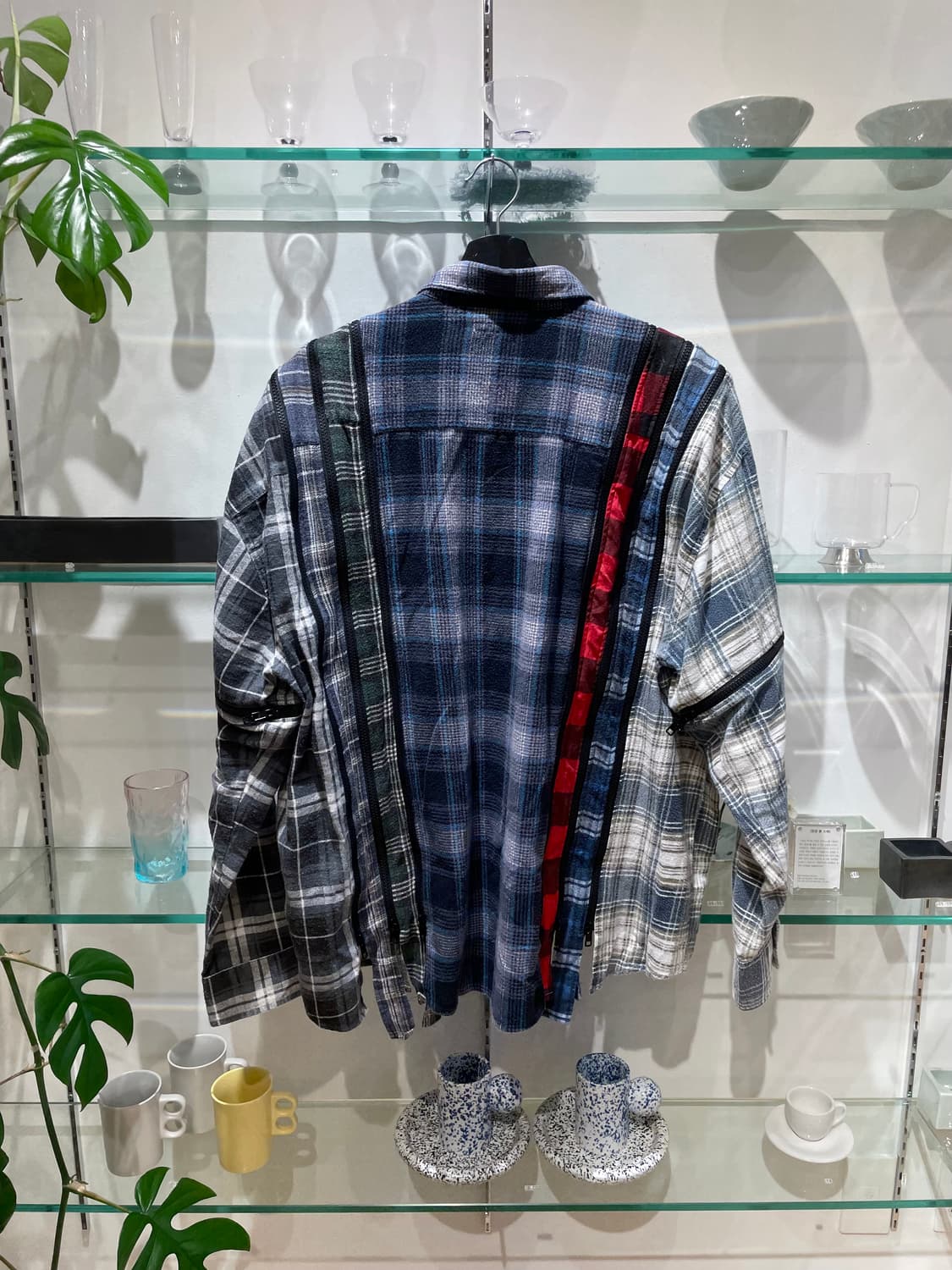 니들스 7 cuts zipped wide flannel shirt 상품이미지2
