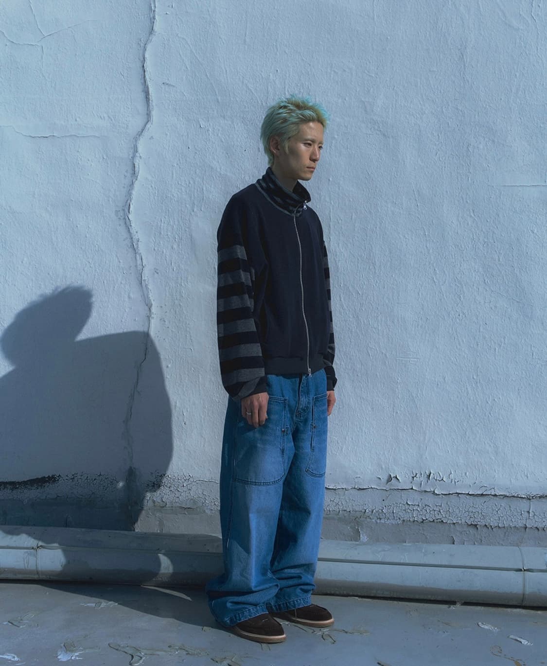 카락터 army denim work pants(mid blue) 상품이미지5