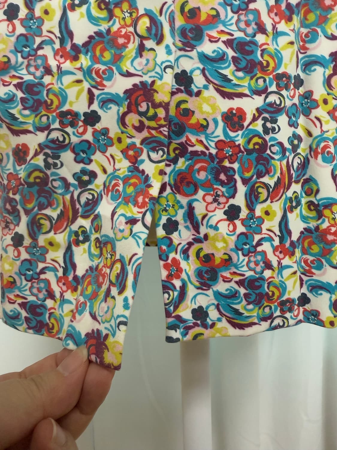 지아니 베르사체 플라워패턴 미디 스커트 42 상품이미지5