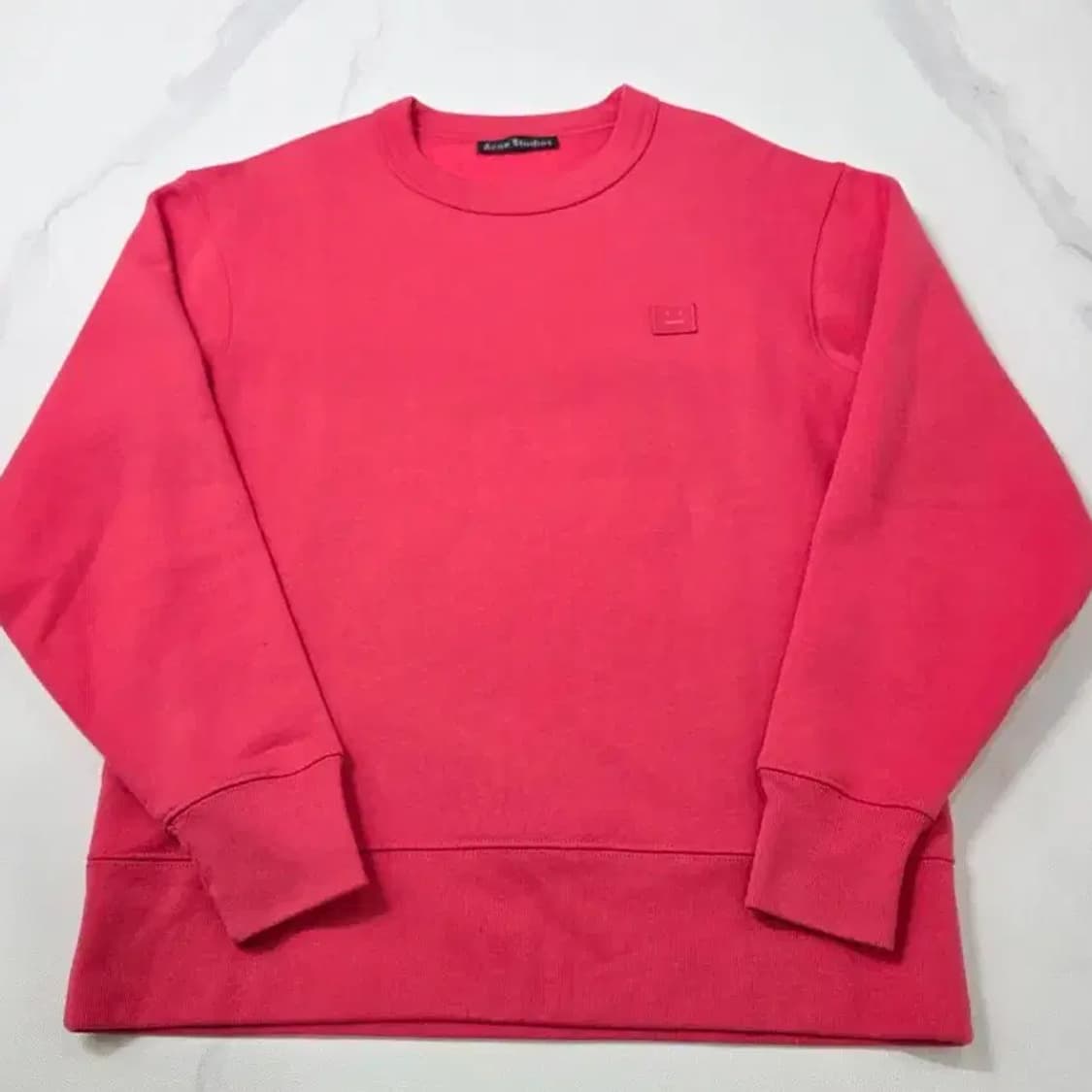 아크네 스튜디오 페어뷰 페이스 맨투맨 XXS 핑크 상품이미지3