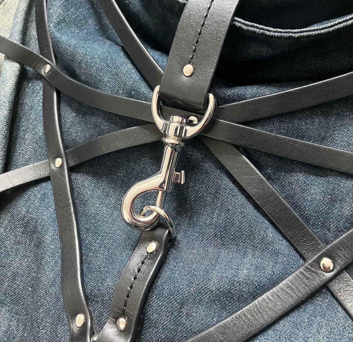 Harness denim shoulder bag 상품이미지3