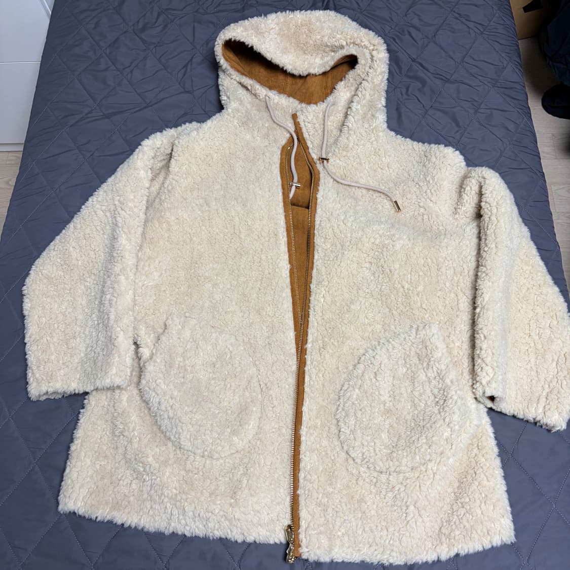 무스탕 양털 리버시블 자켓 새상품 상품이미지2