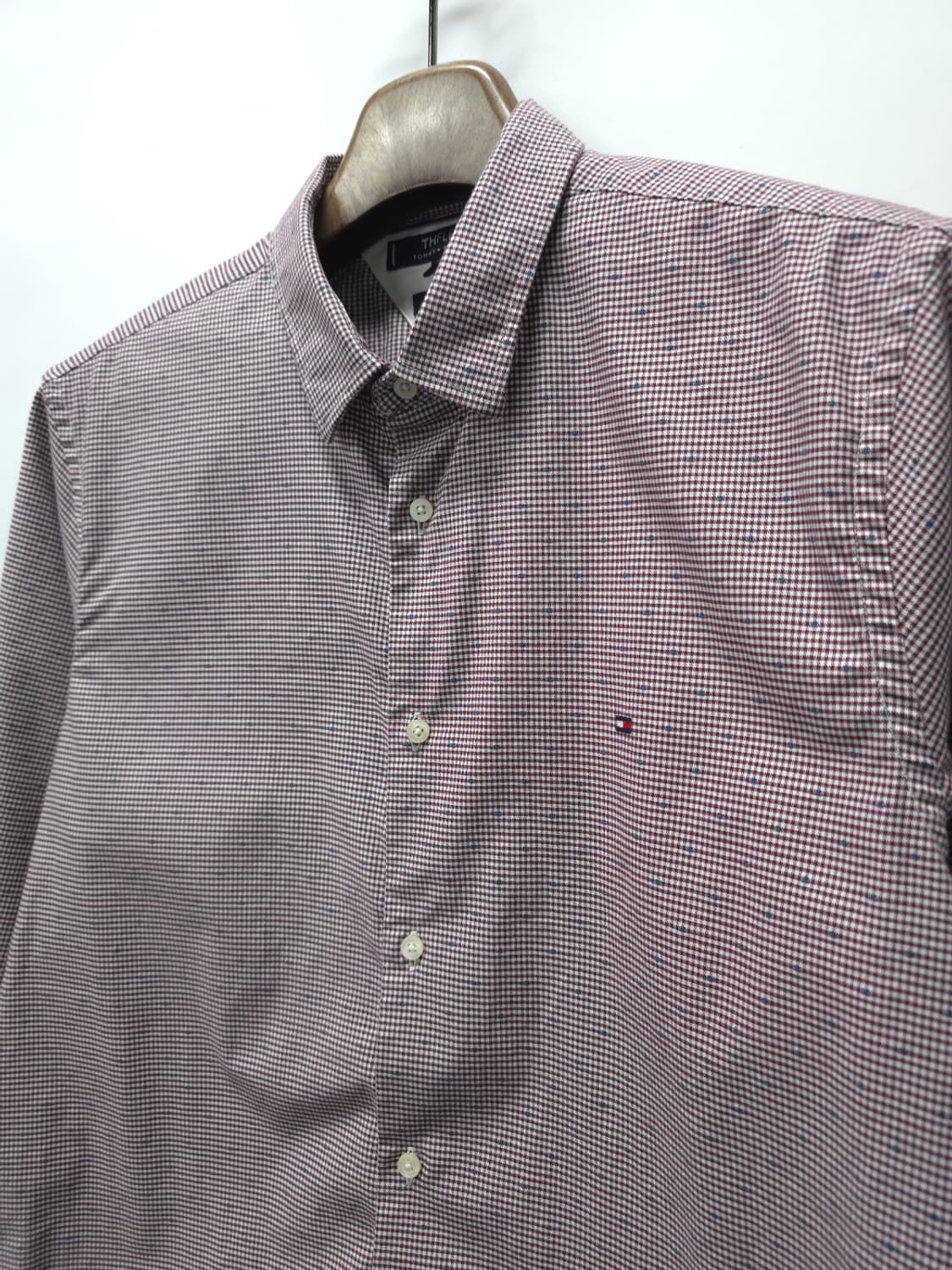 타미힐피거 THFLEX 슬림핏 체크 셔츠 (110) 상품이미지4
