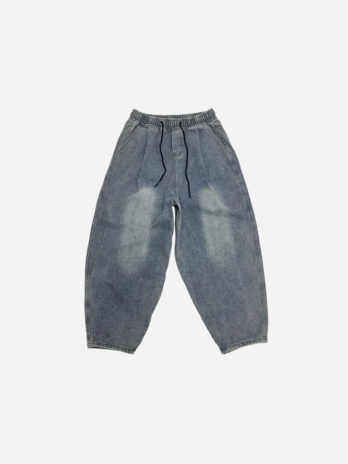 빈티지 밴딩 워싱 벌룬 데님팬츠 청바지 상품이미지1