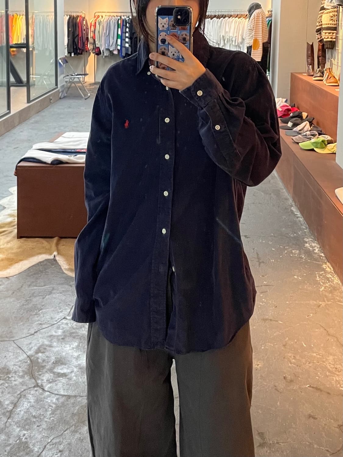 폴로 랄프로렌 네이비 셔츠 H228 상품이미지1