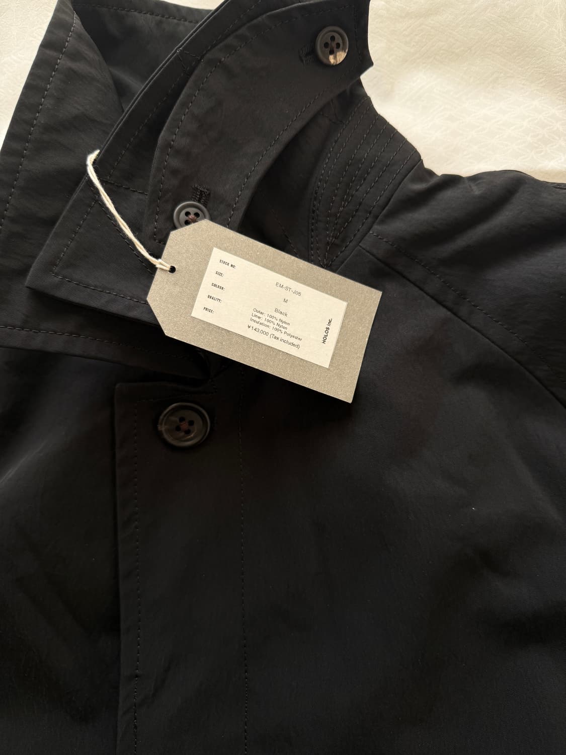 (새상품)Ends and means 저널리스트 코트 블랙 M  상품이미지4