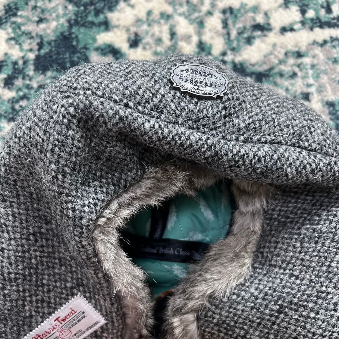 Harris Tweed 해리스 트위드 빈티지 라벨 방한모 트래퍼 햇 상품이미지3