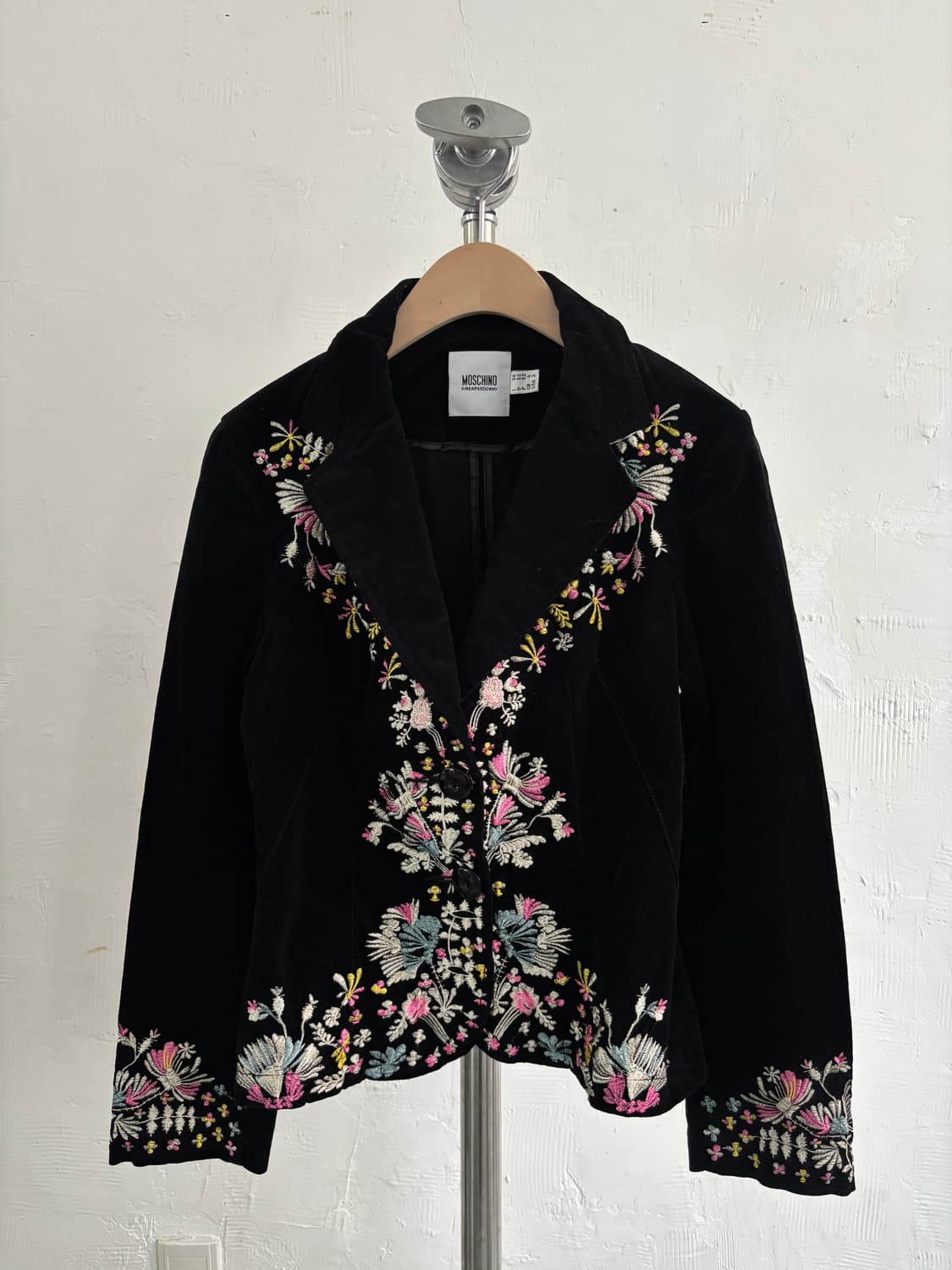 Moschino 모스키노 벨벳 자수 디테일 자켓 상품이미지1