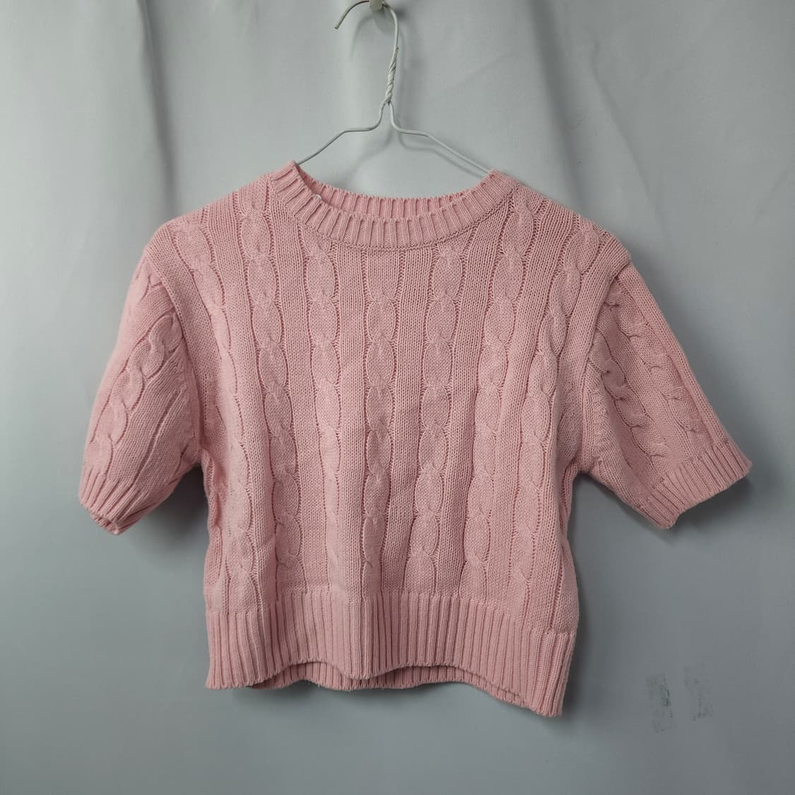 55[102] 크롭 니트 반팔 / 1개씩  상품이미지4