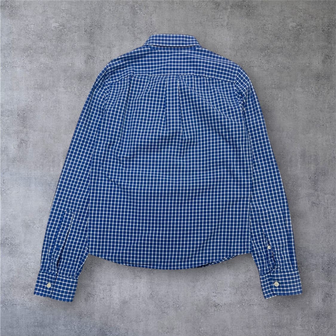 아베크롬비 Abercrombie&Fitch 블루 체크 머슬핏 셔츠 S 상품이미지6