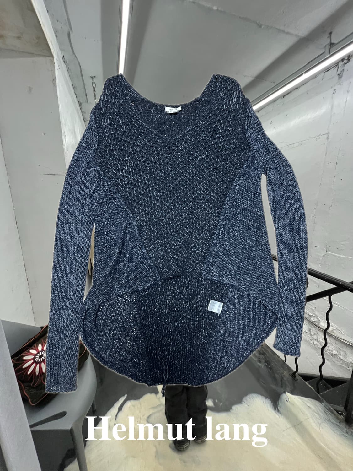 Helmut Lang Distressed Knit Sweater 상품이미지1